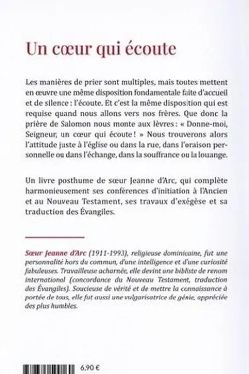 Un coeur qui écoute, Soeur Jeanne d'Arc