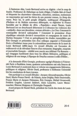 Un écrivain français entre Europe et Afrique : Louis Bertrand (1866-1941), Eric Georgin