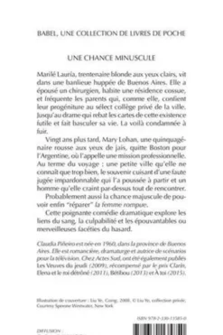 Une chance minuscule, Claudia Pineiro