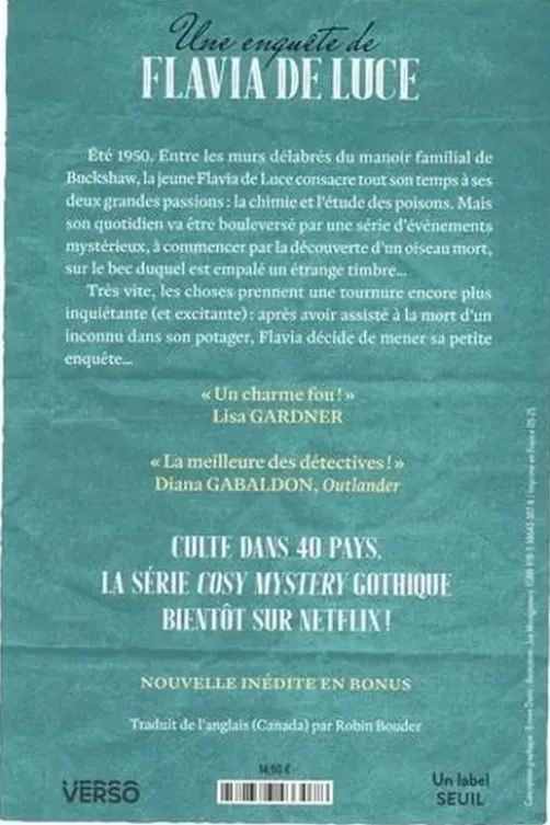 Une enquête de Flavia de Luce Tome 1 : Crime sur le paillasson, Alan Bradley
