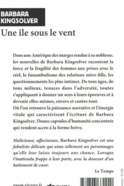 Une île sous le vent, Barbara Kingsolver