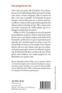 Une poignée de vies, Marlen Haushofer