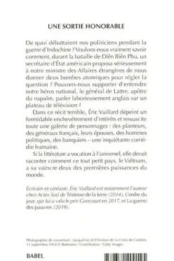 Une sortie honorable, Eric Vuillard