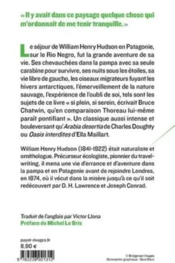 Un flâneur en Patagonie, William Henry Hudson
