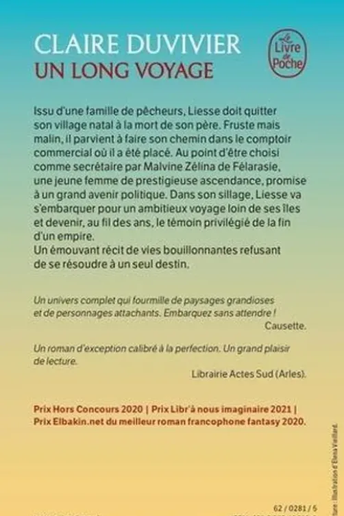 Un long voyage, Claire Duvivier