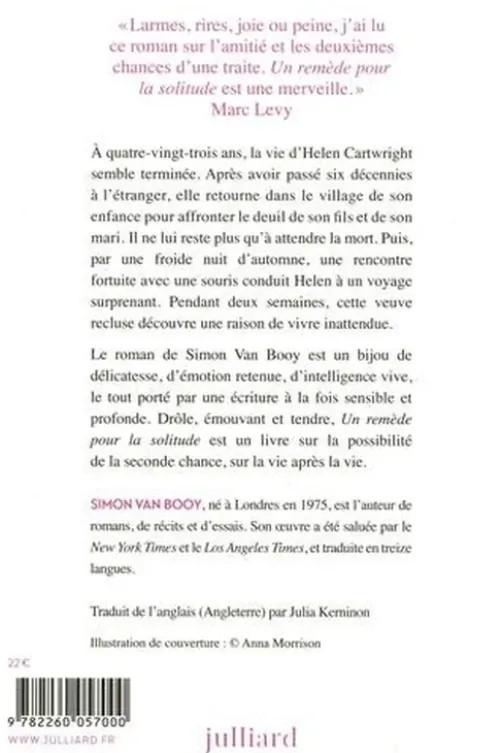 Un remède pour la solitude, Simon Van Booy