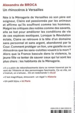 Un Rhinocéros à Versailles, Alexandra de Broca