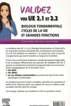 Validez vos UE 2.1 et 2,2 - Biologie fondamentale ; Cycles de la vie et grandes fonctions. En 450 questions corrigées avec rappels de cours, Catherine Muller