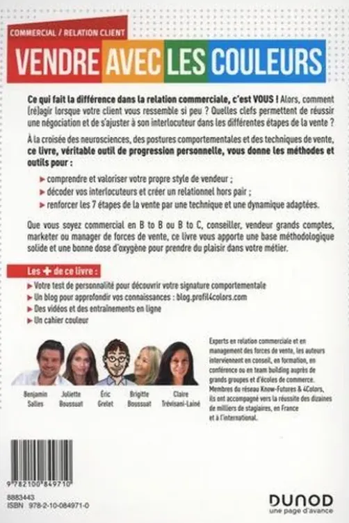 Vendre avec les couleurs. Quand votre agilité comportementale booste vos techniques de vente, Brigitte Boussuat