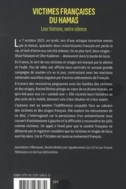 Victimes françaises du Hamas. Leur histoire, notre silence, Rachel Binhas