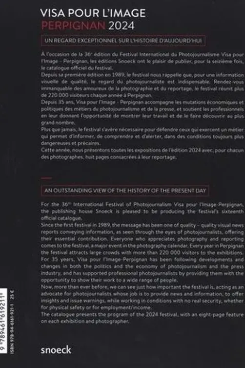 Visa pour l'image Perpignan. Edition 2024. Edition bilingue français-anglais, Jean-François Leroy
