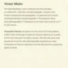 Vivian Maier, en toute discrétion, Francoise Perron