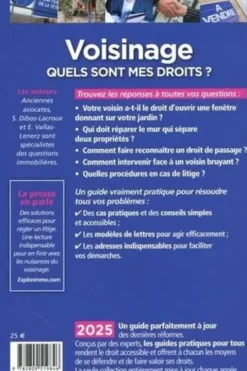 Voisinage, quels sont mes droits ? Edition 2025, Sylvie Dibos-Lacroux