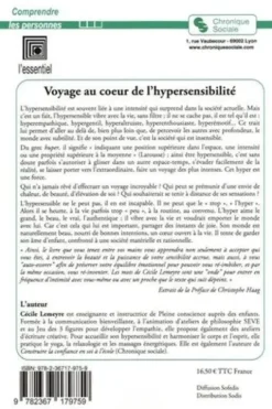 Voyage au coeur de l'hypersensibilté. Accéder à sa force intérieure, Cécile Lemeyre