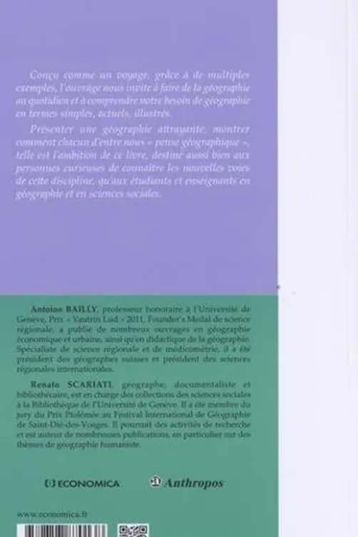 Voyage en nouvelle géographie, Antoine Bailly