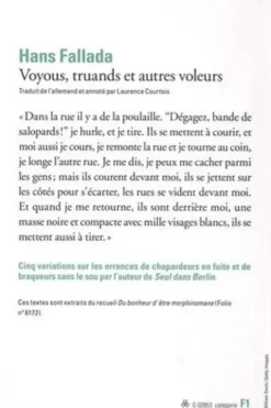 Voyous, truands et autres voleurs, Hans Fallada