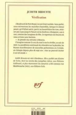 Vérification, Judith Brouste