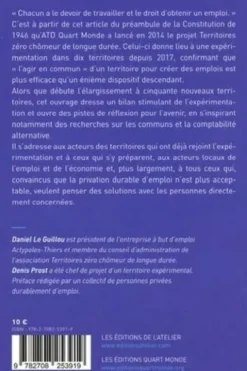 Zéro chômeur. Mobilisez votre territoire pour l'emploi !, ATD Quart Monde